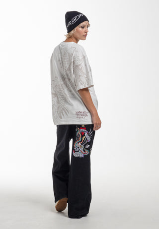 Pantalon en jean surdimensionné Ny City Xtra pour femme - Noir