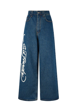 Dam Ny City Xtra Oversized Denim Byxor Jeans - Indigo