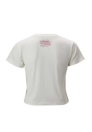 Dame Nyc Baby T-Shirt - Hvid