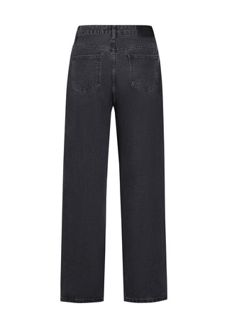 Jeans Mujer Nyc Diamante Relaxed Denim - Negro