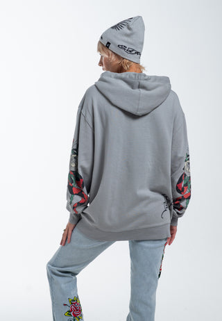 True Snake-hoodie voor dames met ritssluiting - grijs