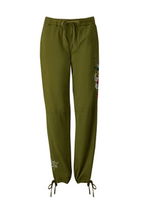 Damskie spodnie True Til Death Tech - zielone