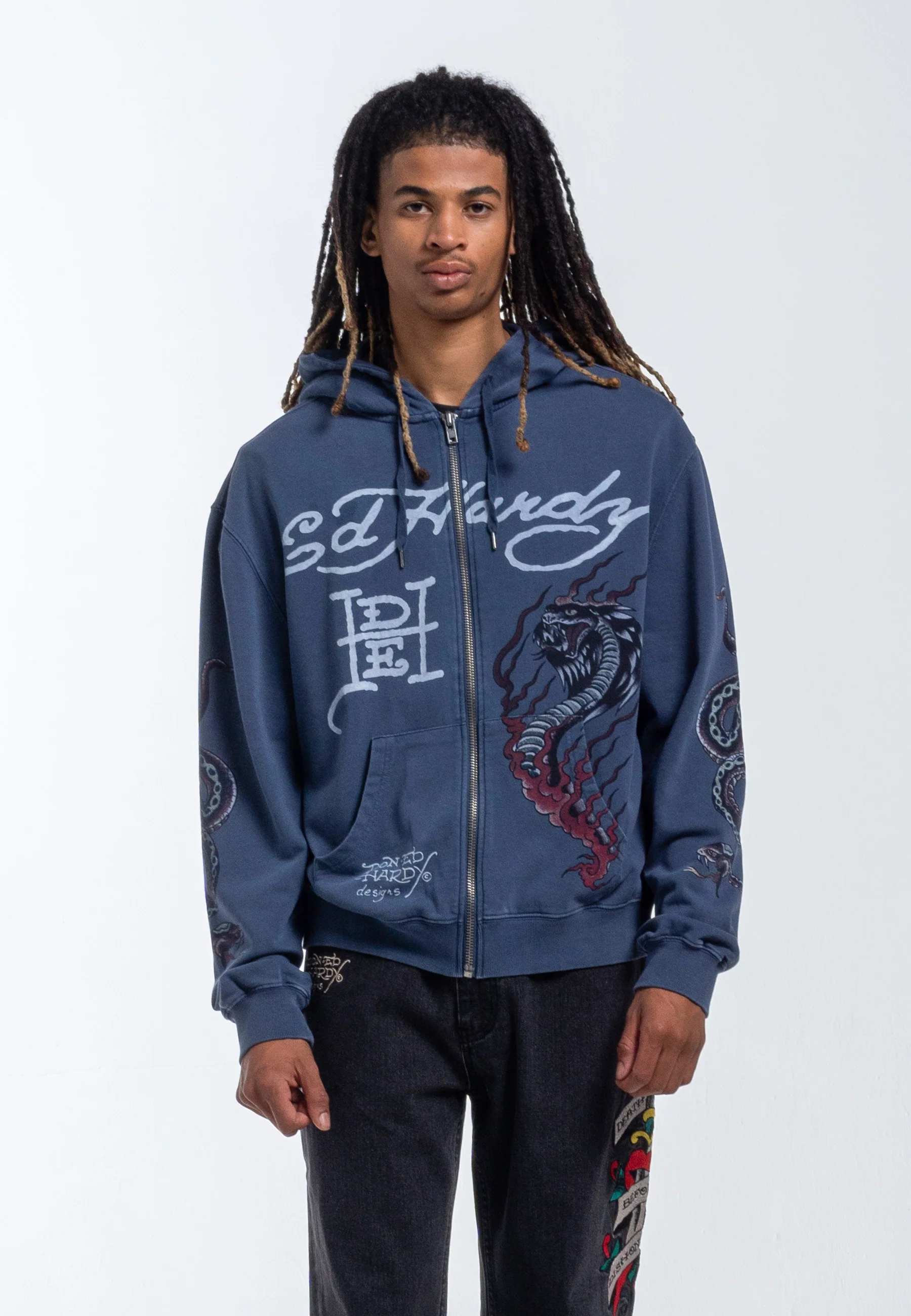 Ed hardy shop zip up hoodie