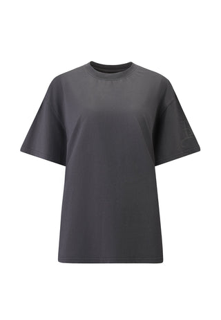 Mono Fireball Dragon T-skjorte topp for kvinner - mørkegrå
