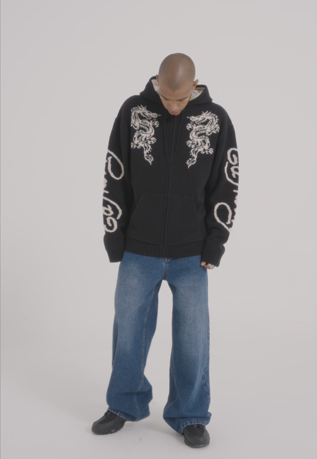 Mens Exploding Skull Xxtra Denim Trousers Jeans - Indigo – Ed