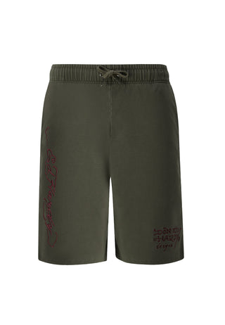 Herre Nu-Dragon Back Sweat Shorts - Khaki