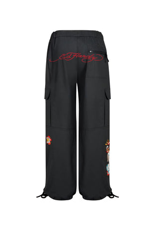 Naisten Tokyo Geisha Cargo Pants -housut - musta