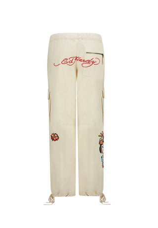 Pantaloni da donna Tokyo Geisha Cargo Pants - Ecru