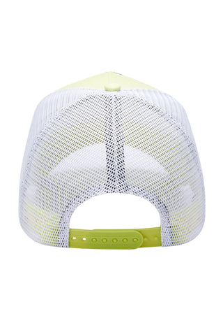 True-To Twill Front Mesh Trucker - Lime/Hvid