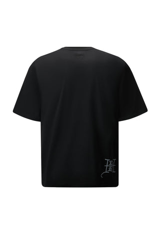 Herren Double-Panther T-Shirt – Schwarz