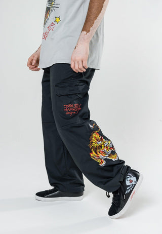 Pantaloni da uomo Double Tiger Cargo Pants - Neri