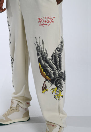 Męskie spodnie dresowe Golden-Eagle - białe