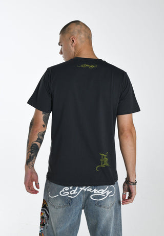 Heren Hollywood Snake T-shirt - Zwart
