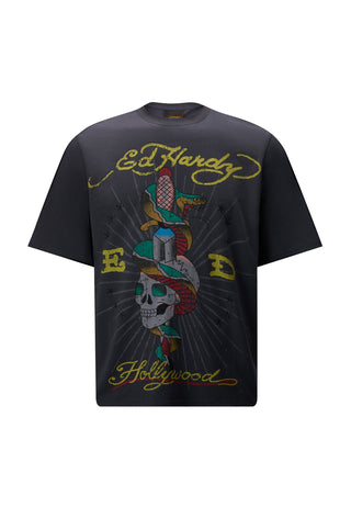 Camiseta masculina Hollywood-Snake - preta