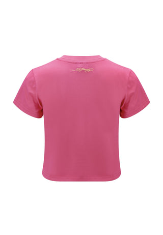 Camiseta feminina Koi Wave para bebê - rosa