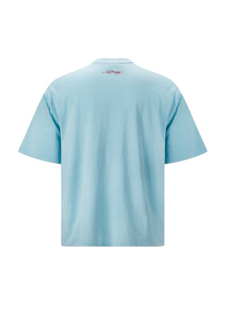 La-Tiger-Vintage T-shirt för män - Blå