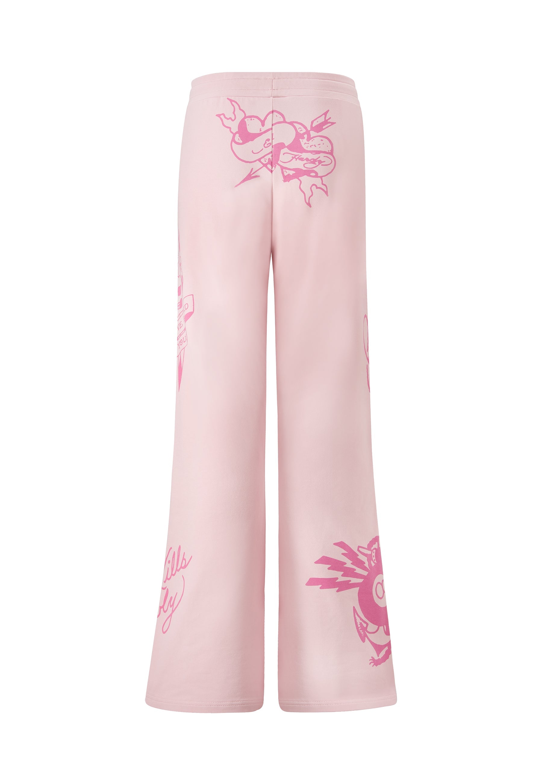 Ed Hardy NYC low rise flared sweat pants in ombre pink co-ord