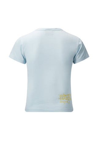 Love-Killa Baby Slash T-shirt för kvinnor - Blå