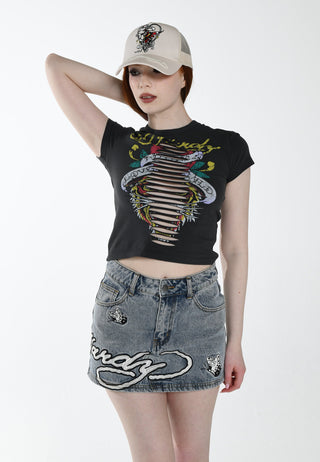 T-shirt da donna Love-Runs-Wild Baby Slash - Nera