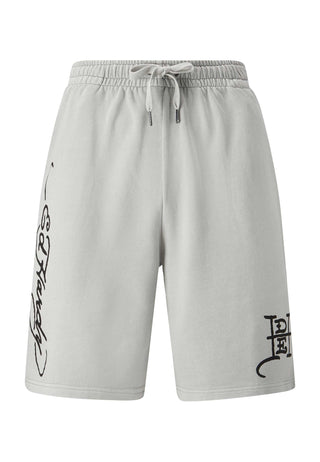 Herr Fireball Dragon Sweat Shorts - Washed Grey