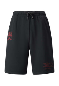 True Till Death Sweat Shorts för män - Washed Black