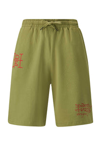 True Till Death Sweat Shorts för män - Washed Green