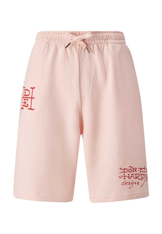 True Till Death Sweat Shorts för män - Washed Pink