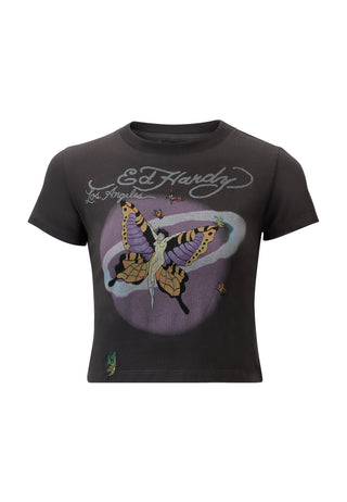 Motherfly Baby-T-Shirt für Damen – Schwarz