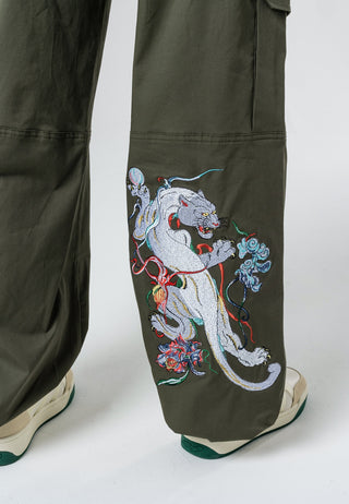 Pantaloni da donna Mystic Panther Cargo Pants - Oliva