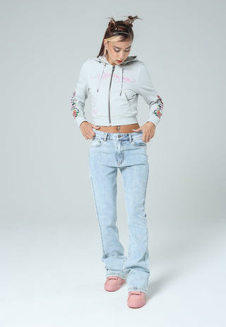 Calça jeans feminina New York City Bootleg Fit - Bleach