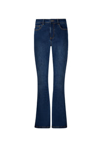 Jeans da donna con vestibilità bootleg in denim New York City - Indaco