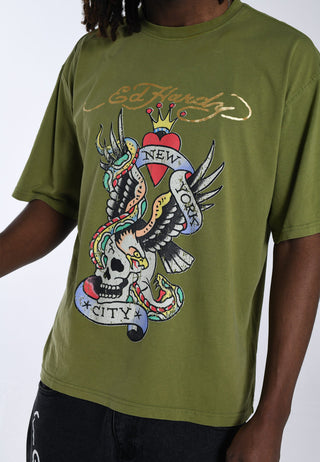 Heren New York City T-shirt - Kaki