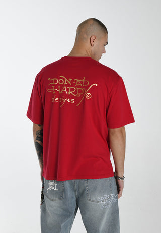 T-shirt męski Nowy Jork – czerwony