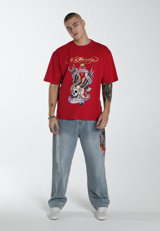 T-shirt New York City pour homme - Rouge