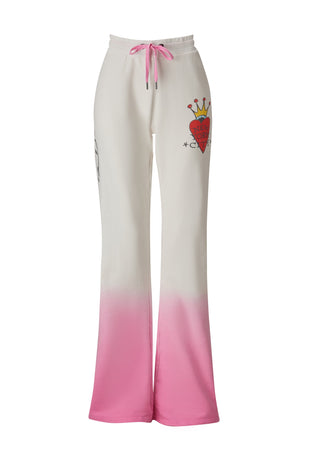 Dames Nyc-Heart uitlopende broek - roze