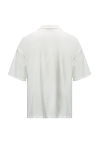 Herre Panther-Crouch Camp skjorte - hvid