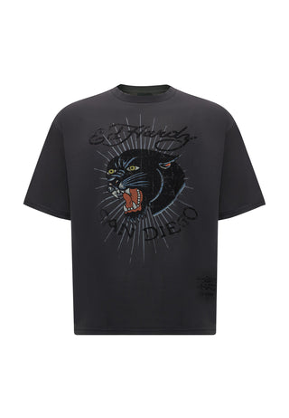 Panther-Diego T-shirt för män - Svart