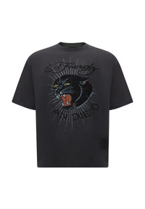 T-shirt męski Panther-Diego – czarny