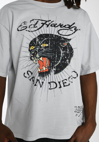 T-shirt męski Panther-Diego – szary