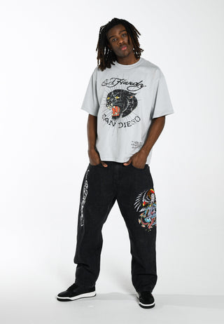 Panther-Diego T-skjorte for menn - Grå