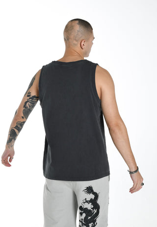 Mens Panther-Diego Vest Top - Black