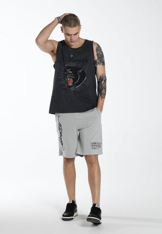 Camiseta sin mangas Panther-Diego para hombre - Negro