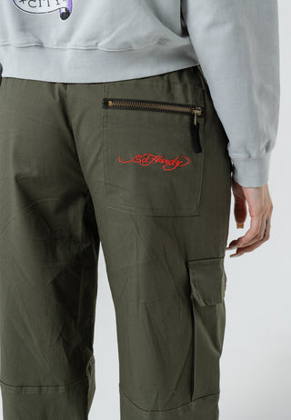 Naisten Tiger Cargo Pants -housut - oliivi