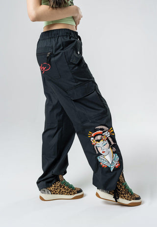 Pantaloni da donna Tokyo Geisha Cargo Pants - Neri