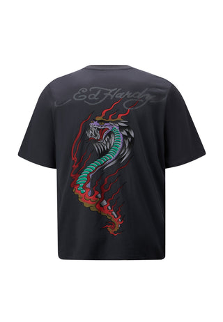 Camiseta Venom con espalda cruzada para hombre - Negro