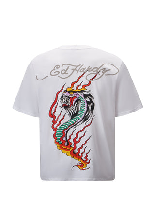 Herren Venom-Crawl-Back T-Shirt – Weiß