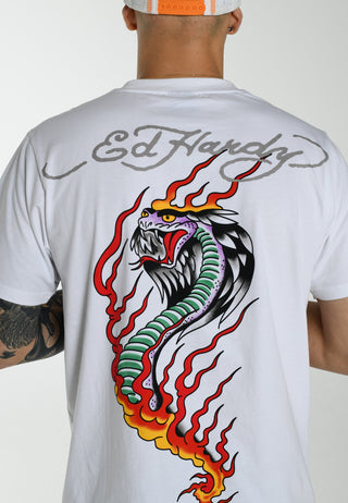 Venom-Crawl-Back T-shirt til mænd - Hvid