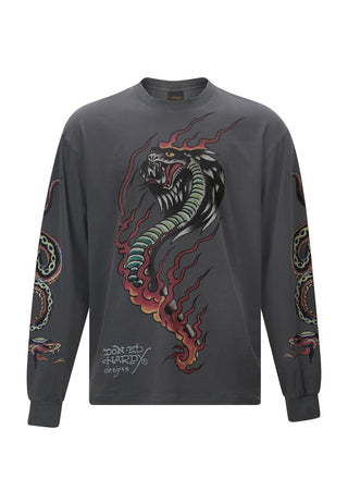 T-shirt lunga Venom-Slither da uomo - Nera