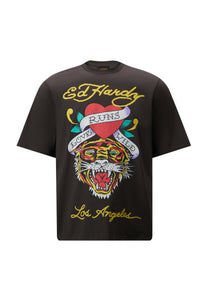 Herre Wild-Tiger T-Shirt - Charcoal