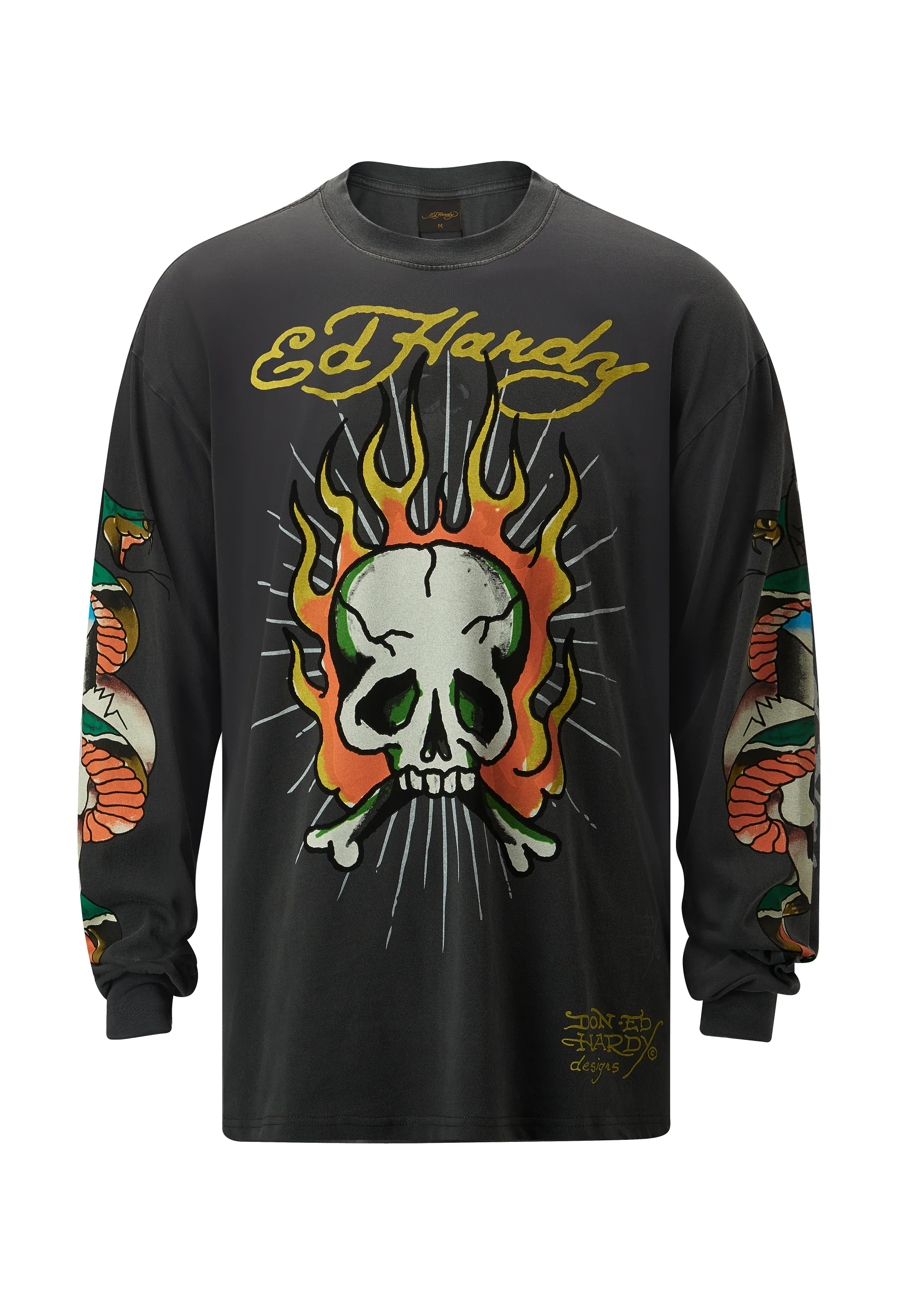 Official Ed Hardy Merch Store Flame Skull Tee EdHardy Apparel